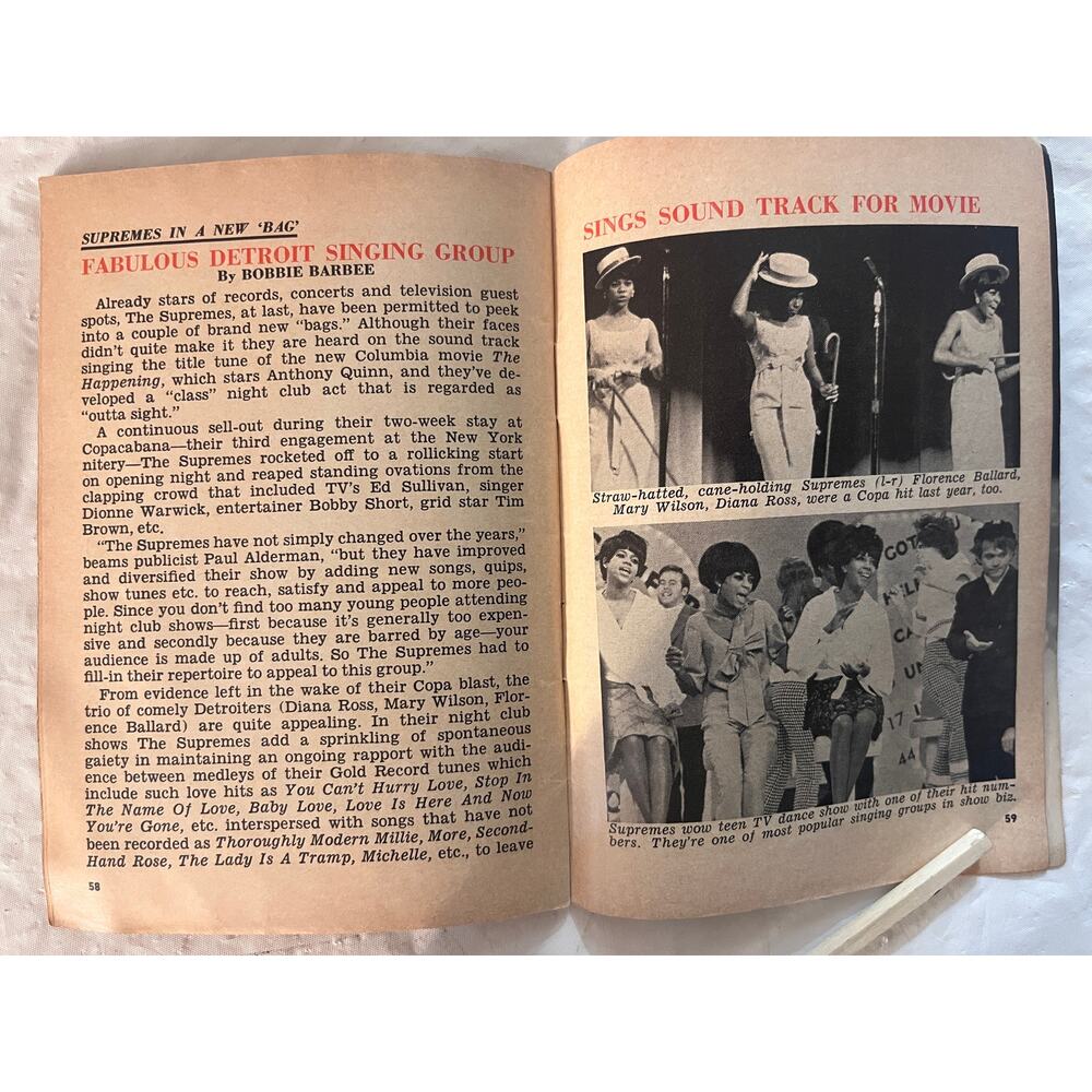 JET Magazine June 1 1967 The Supremes Diana Ross Mary Wilson Florence Ballard - Picture 3 of 10